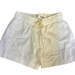 J. Crew Crewcuts Girl's Pull On Paperbag Shorts White Sz 14